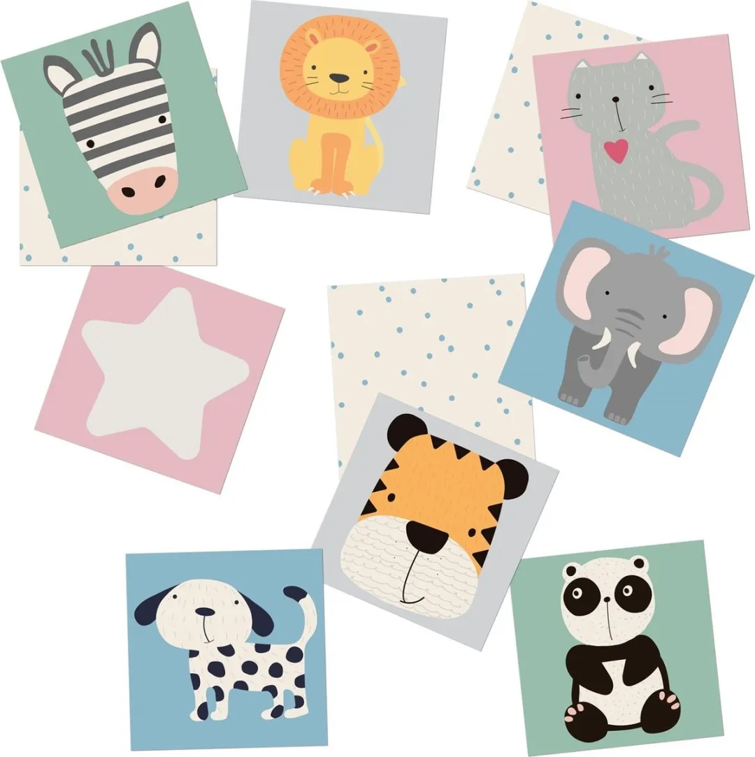 Tender Toys Memo Dieren 24-delig