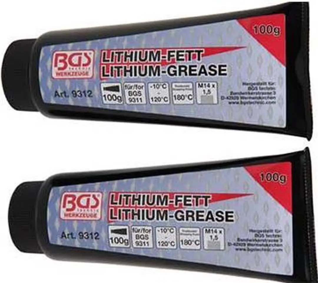 BGS technic 9312 Lithium vet voor mini-vetspuit - 2 tubes - afbeelding 4 van 5