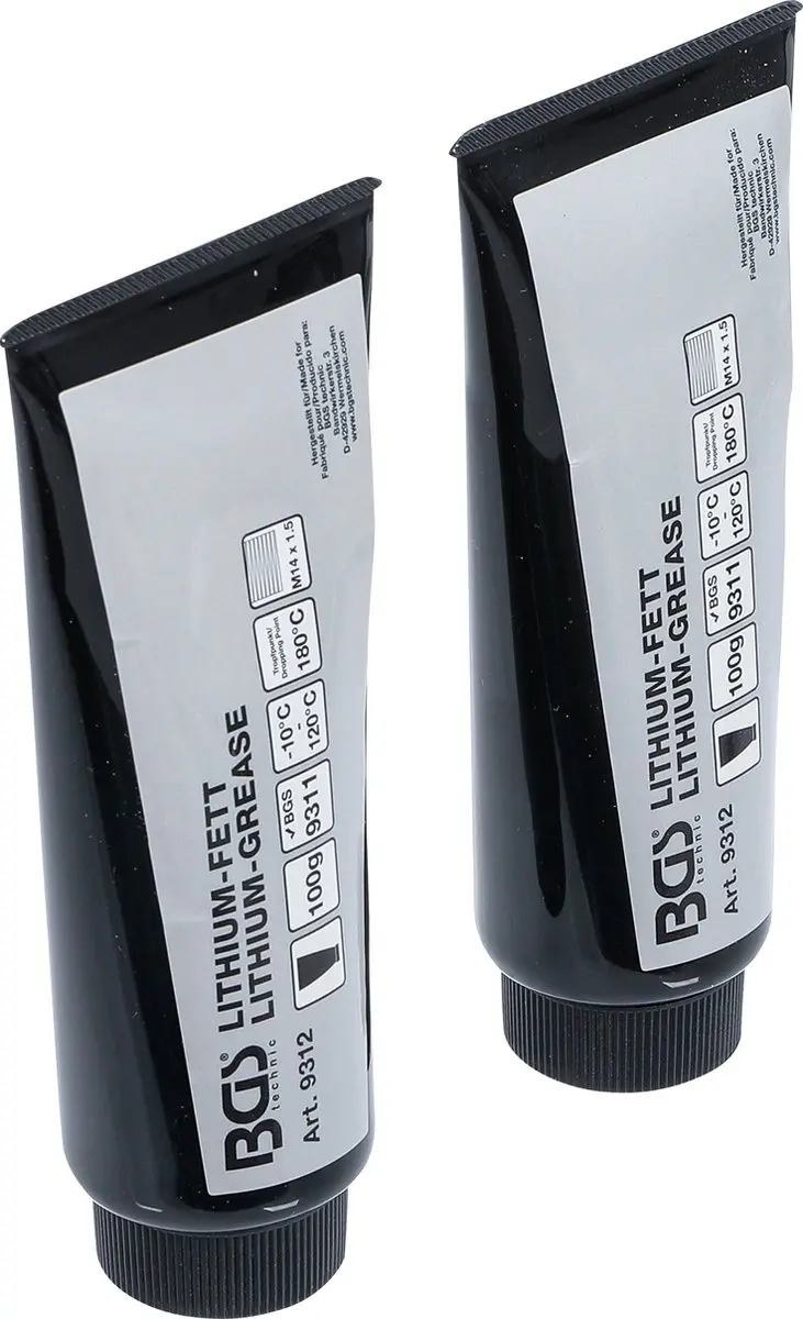 BGS technic 9312 Lithium vet voor mini-vetspuit - 2 tubes - afbeelding 3 van 5