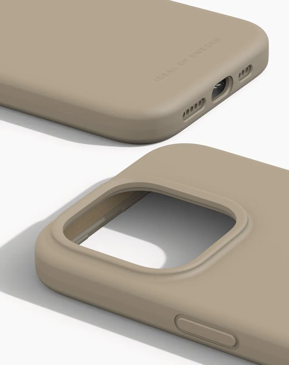 iDeal of Sweden iPhone 15 Pro Silicone Hoes - Beige - MagSafe