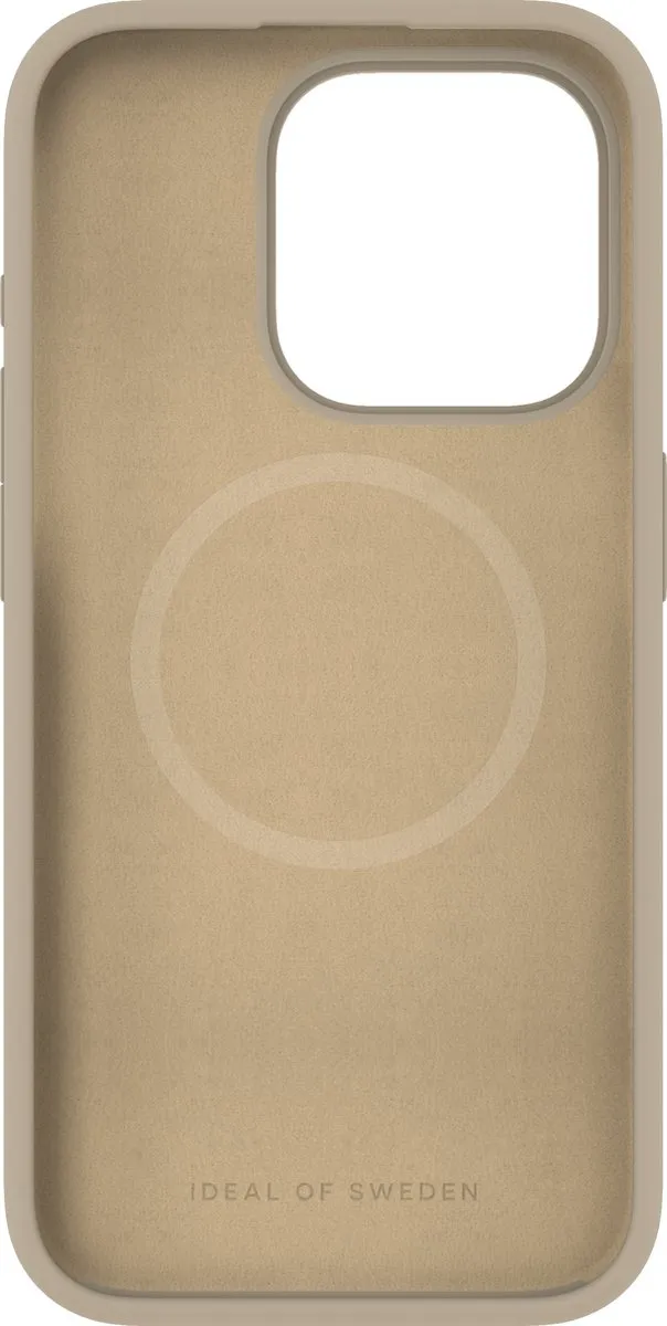 iDeal of Sweden iPhone 15 Pro Silicone Hoes - Beige - MagSafe