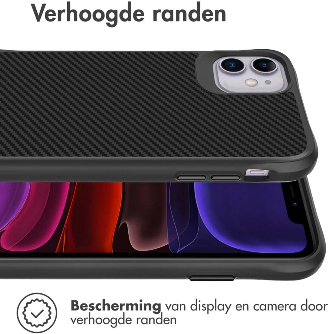 Imoshion Hybrid Carbon Hoesje iPhone 11 - Zwart