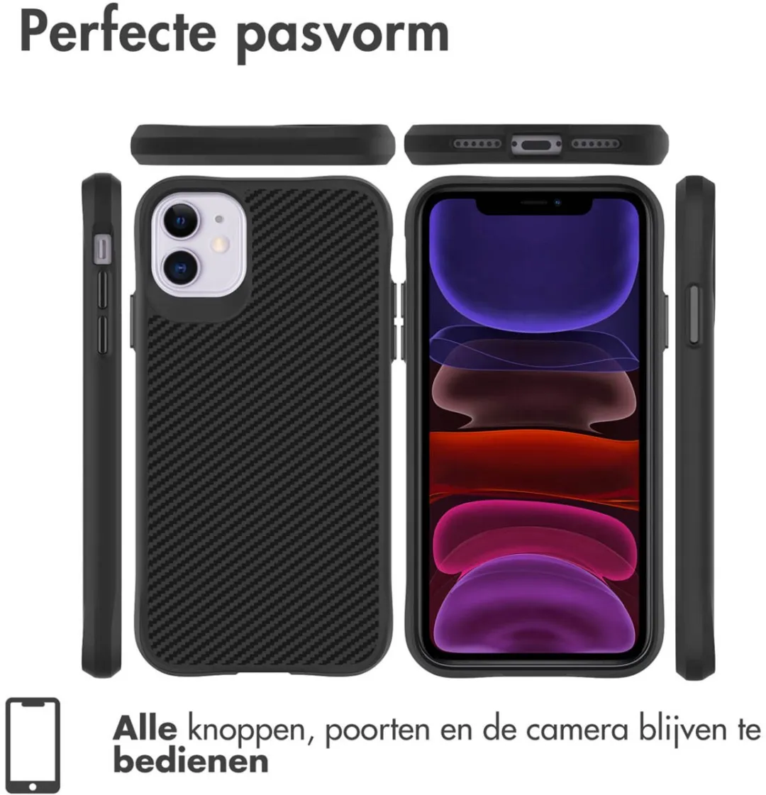 Imoshion Hybrid Carbon Hoesje iPhone 11 - Zwart
