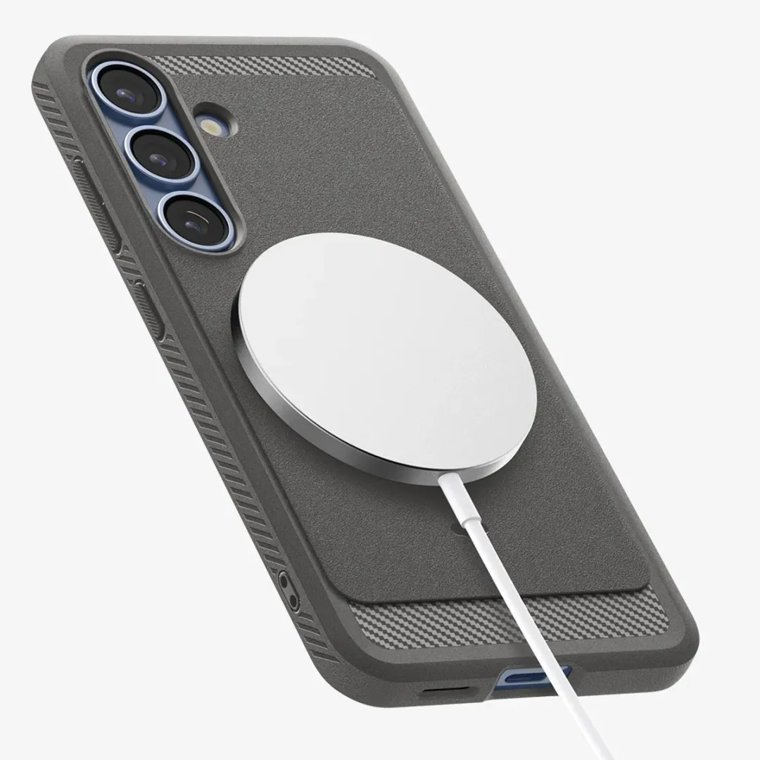 Spigen Rugged Armor ACS08978 Backcover - Samsung Galaxy S25 Plus - Grijs