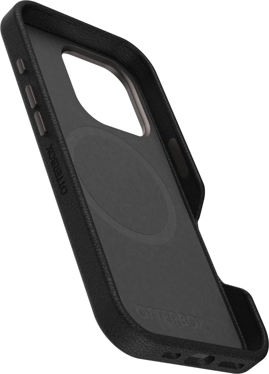 OtterBox Symmetry Cactus Leather Case iPhone 16 Pro - Zwart