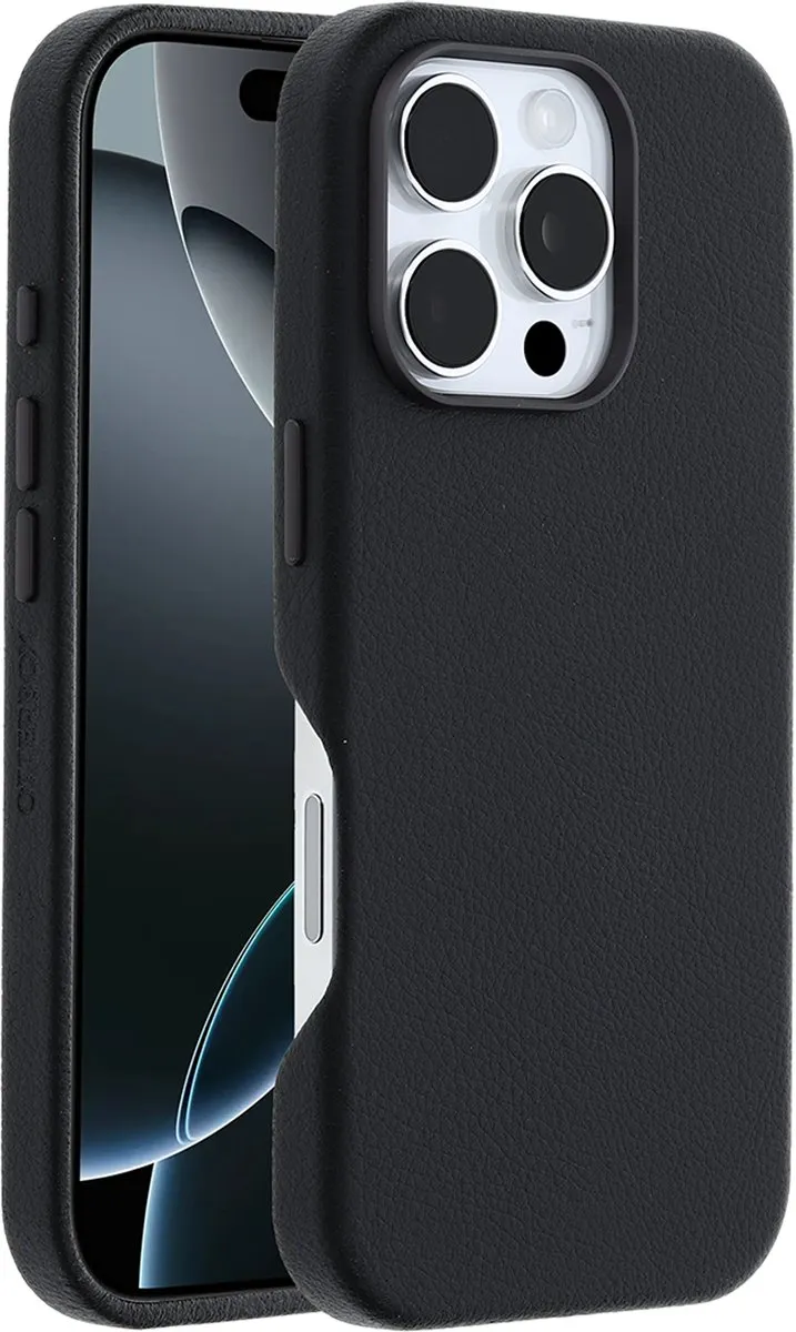 OtterBox Symmetry Cactus Leather Case iPhone 16 Pro - Zwart