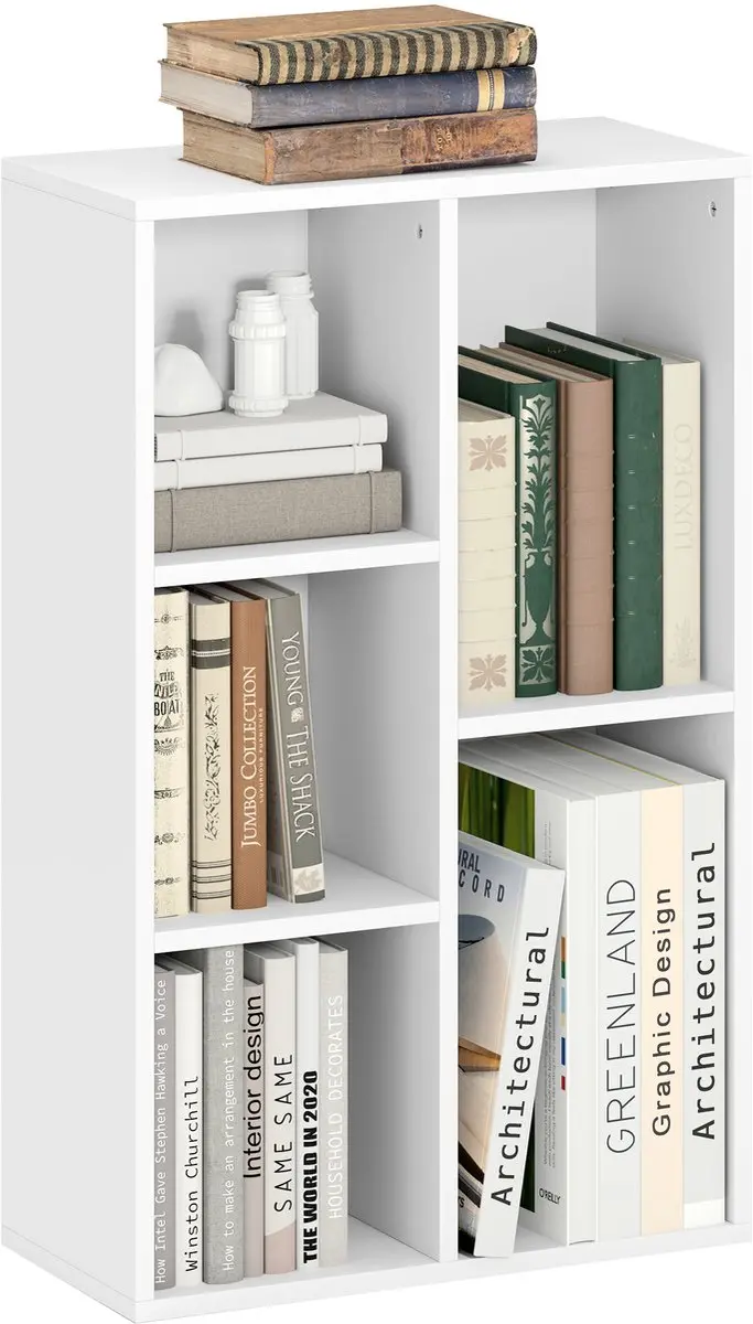 HOMCOM boekenkast 5 vakken