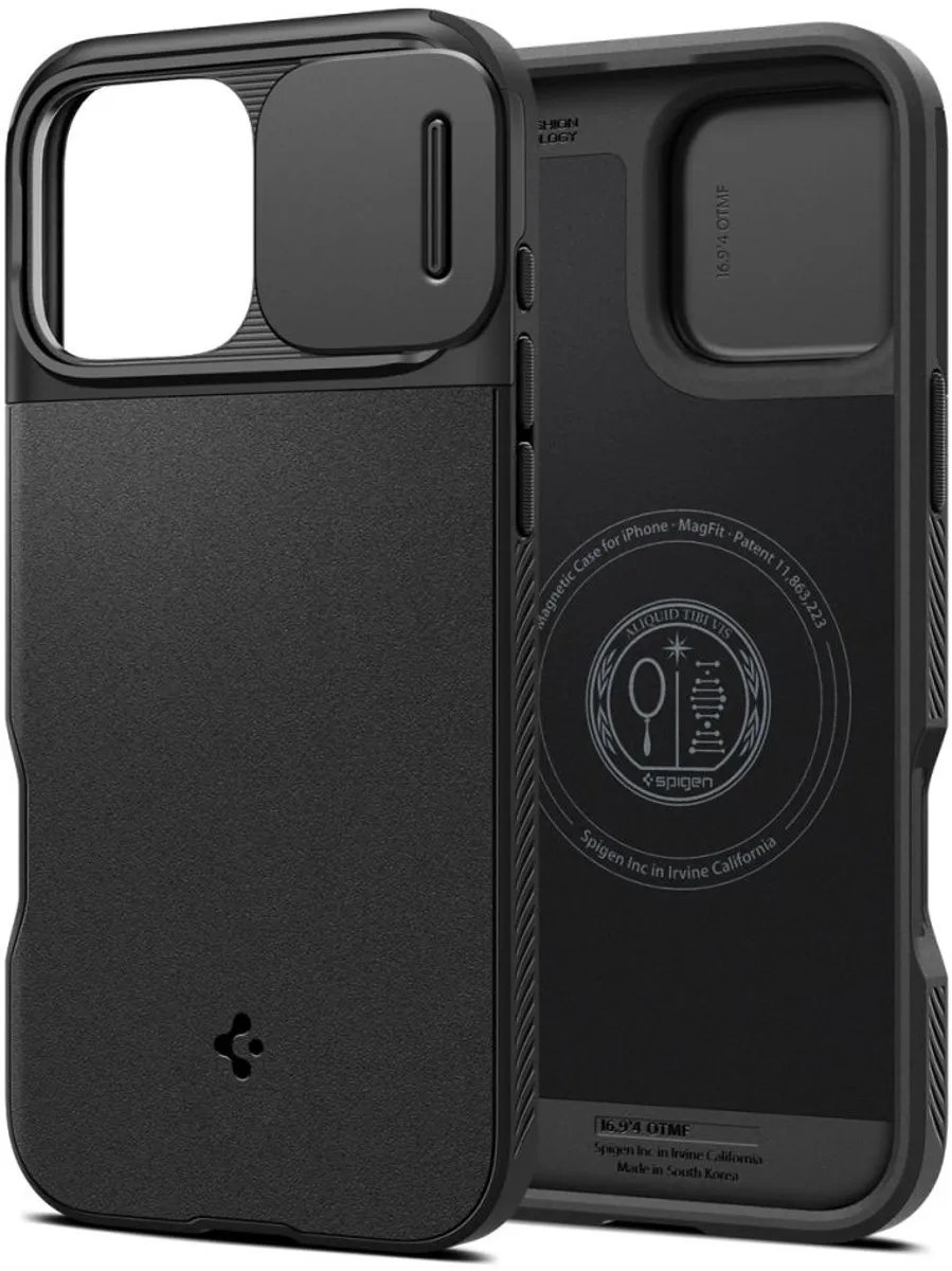 Spigen Optik Armor MagSafe iPhone 16 Pro Max Hoesje - Zwart