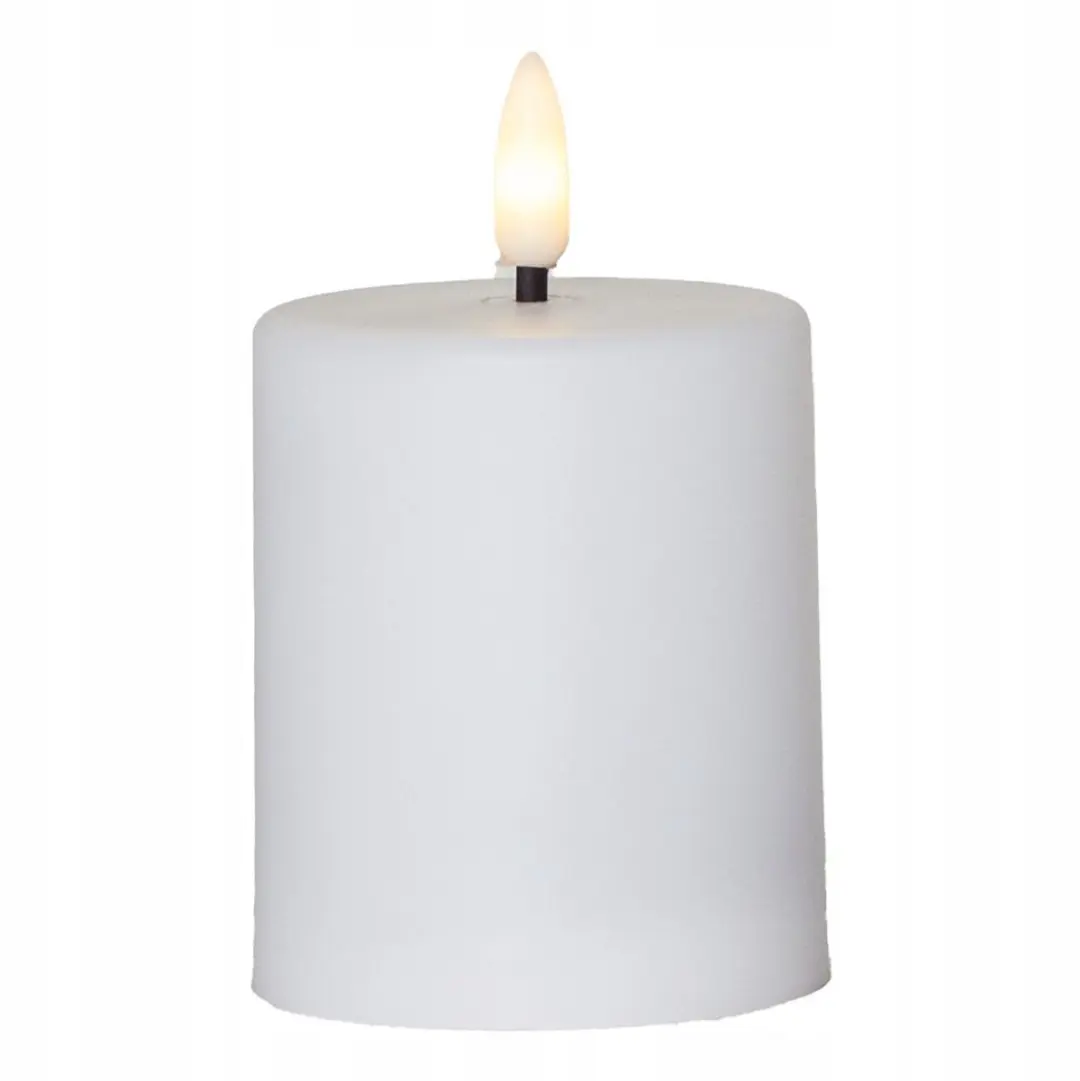 LED Kaars PAULA Wit 10cm