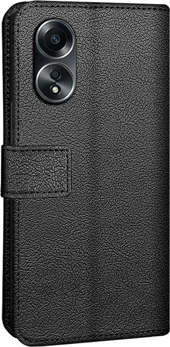 Just in Case Bookcase Hoesje Oppo A58 - 4 Pasjes - Zwart