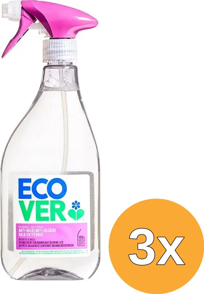 3x Ecover Kalkreiniger Spray (500 ml)