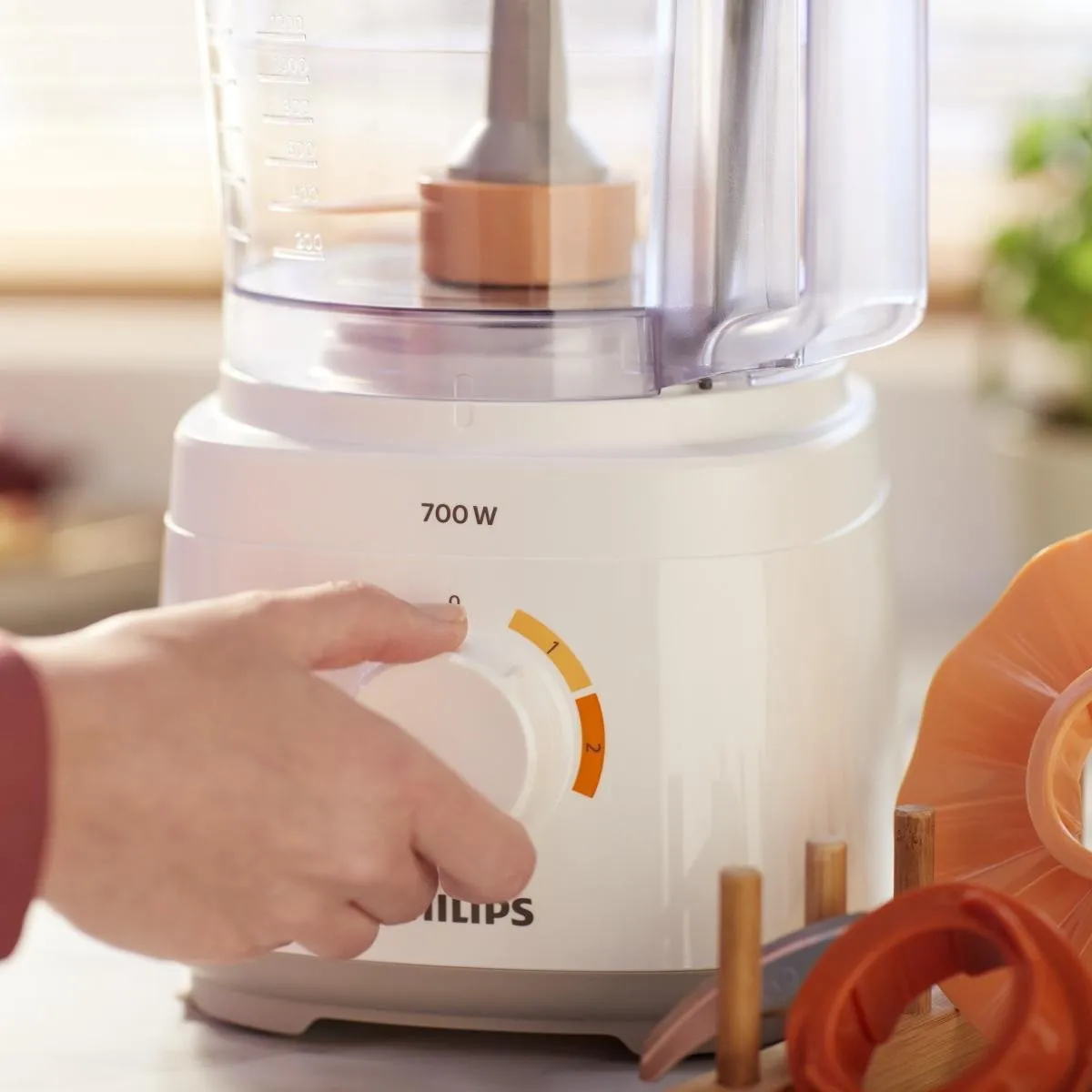 Philips Daily HR7320 Foodprocessor 700W - Wit