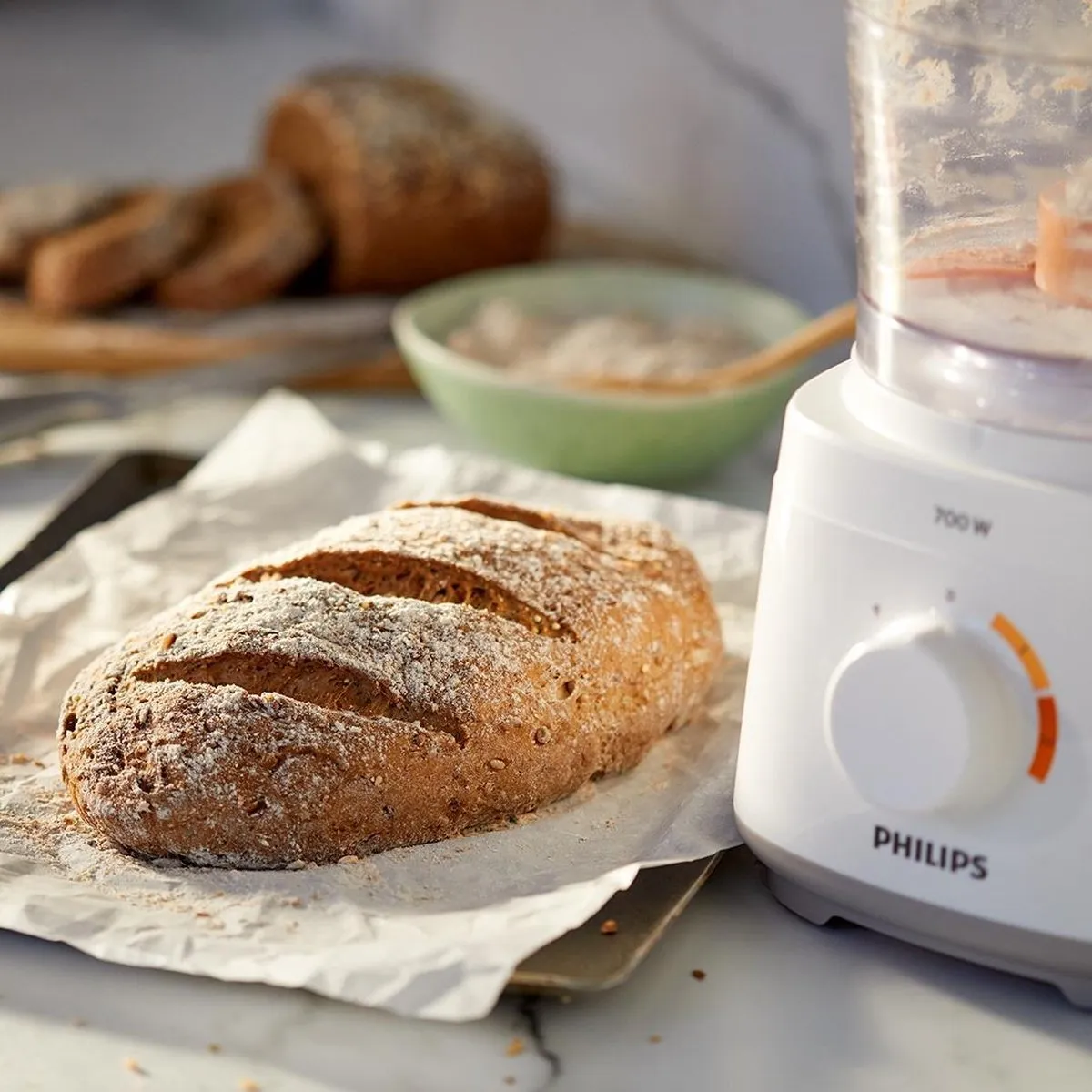 Philips Daily HR7320 Foodprocessor 700W - Wit