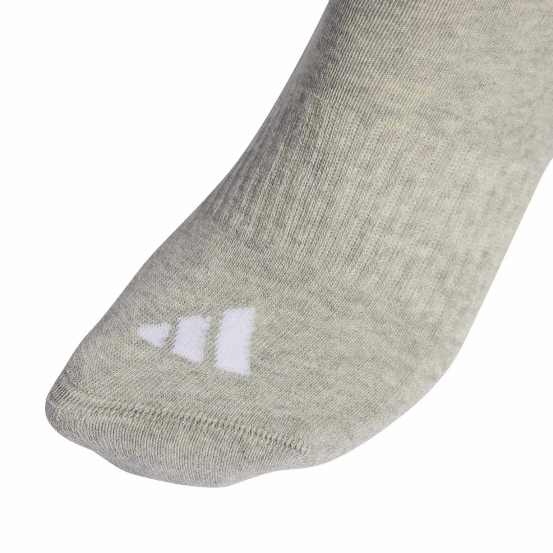 adidas 3-Stripes Crew Sokken - 3 Paar - Wit - afbeelding 4 van 6