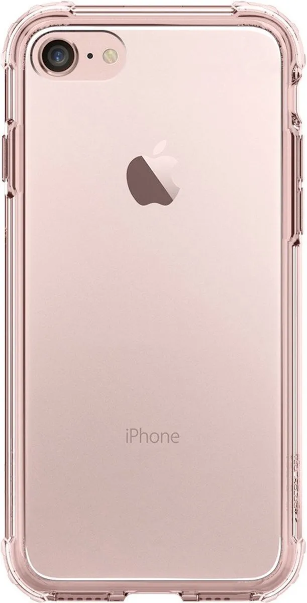 Spigen Crystal Shell iPhone 7/8 Hoesje 7G64455903 - Roze Transparant