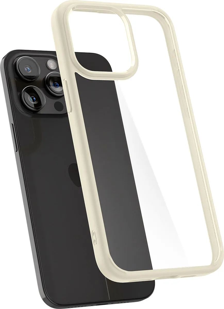 Spigen Ultra Hybrid ACS06571 Hoesje iPhone 15 Pro Max - Matte Beige