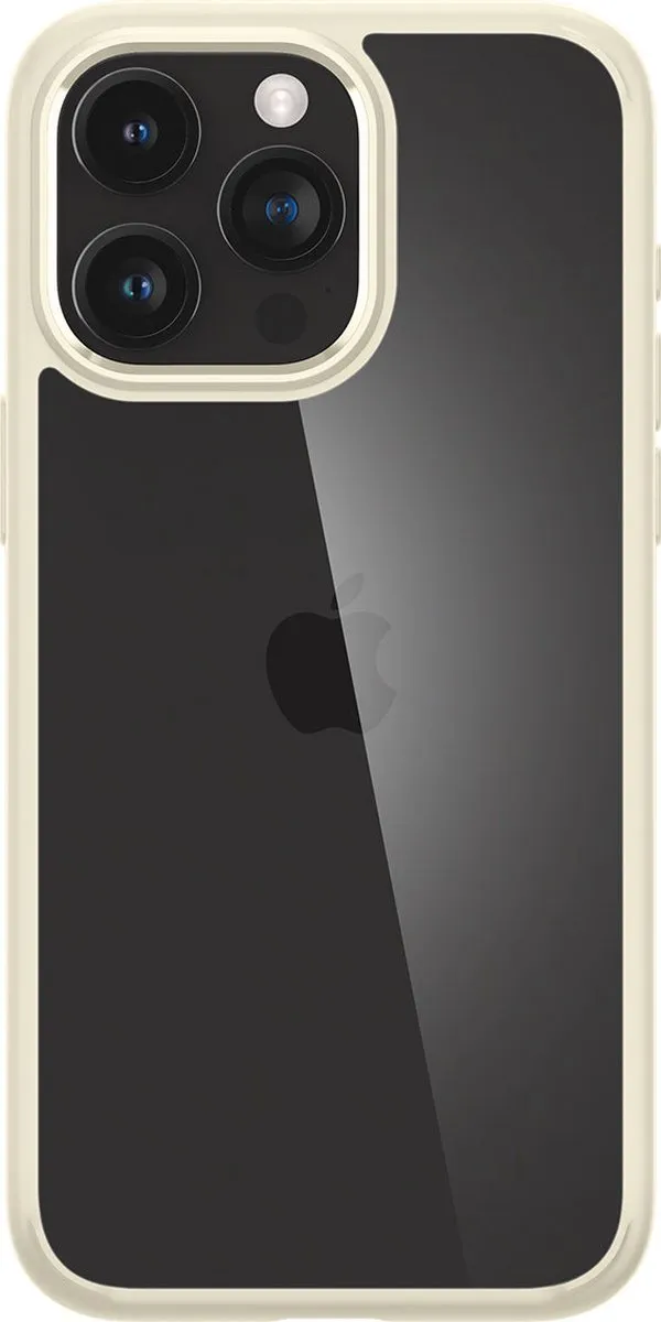 Spigen Ultra Hybrid ACS06571 Hoesje iPhone 15 Pro Max - Matte Beige