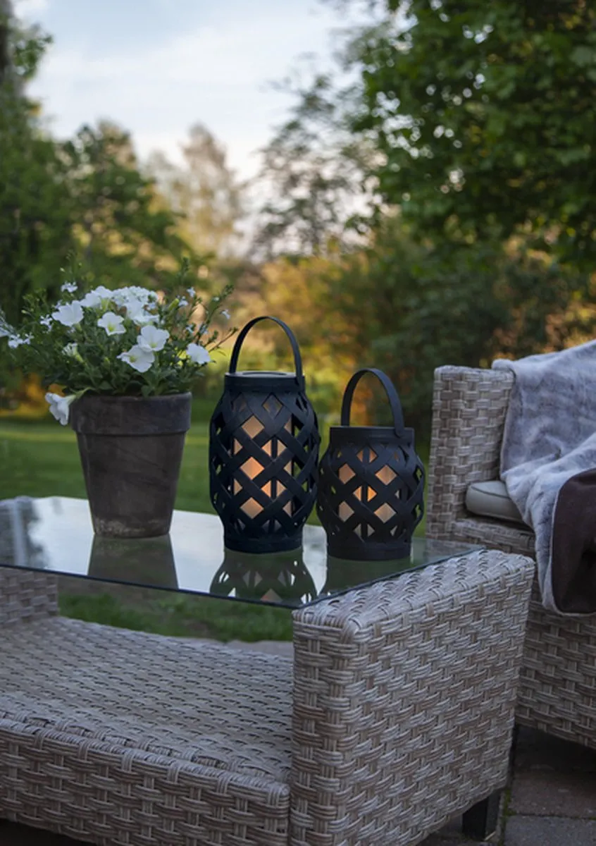 Star Trading Flame LED Lantaarn - Zwart