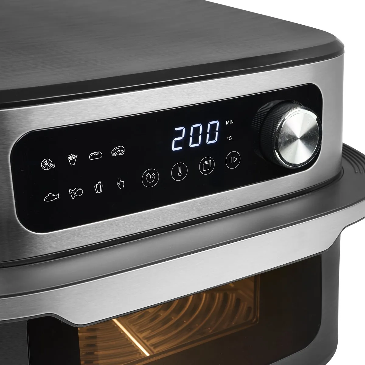 Princess MaxiCrisp Digital Airfryer 182262 1700W - 8 Programma's - Zwart