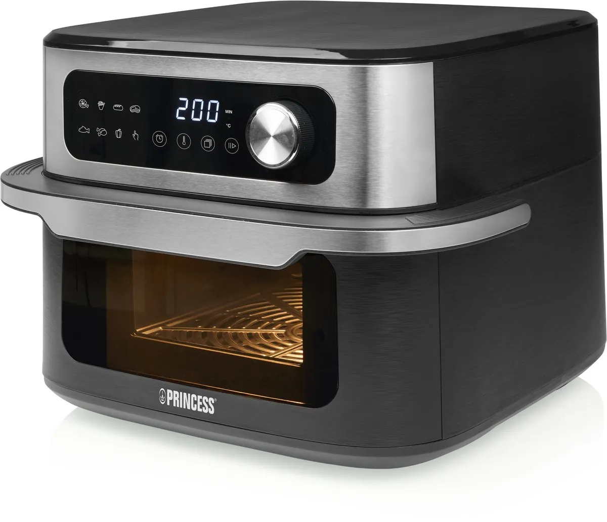 Princess MaxiCrisp Digital Airfryer 182262 1700W - 8 Programma's - Zwart