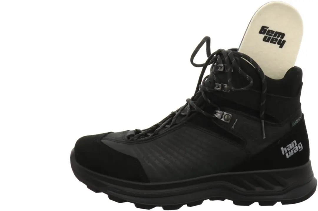 Hanwag Bluestrait Mid ES Heren Wandelschoenen - Zwart - 46 - afbeelding 2 van 6