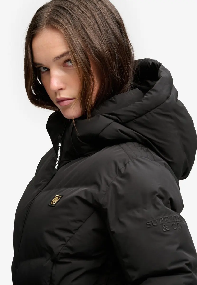 Superdry Luxe Dames Ski Jas - Zwart - afbeelding 2 van 6