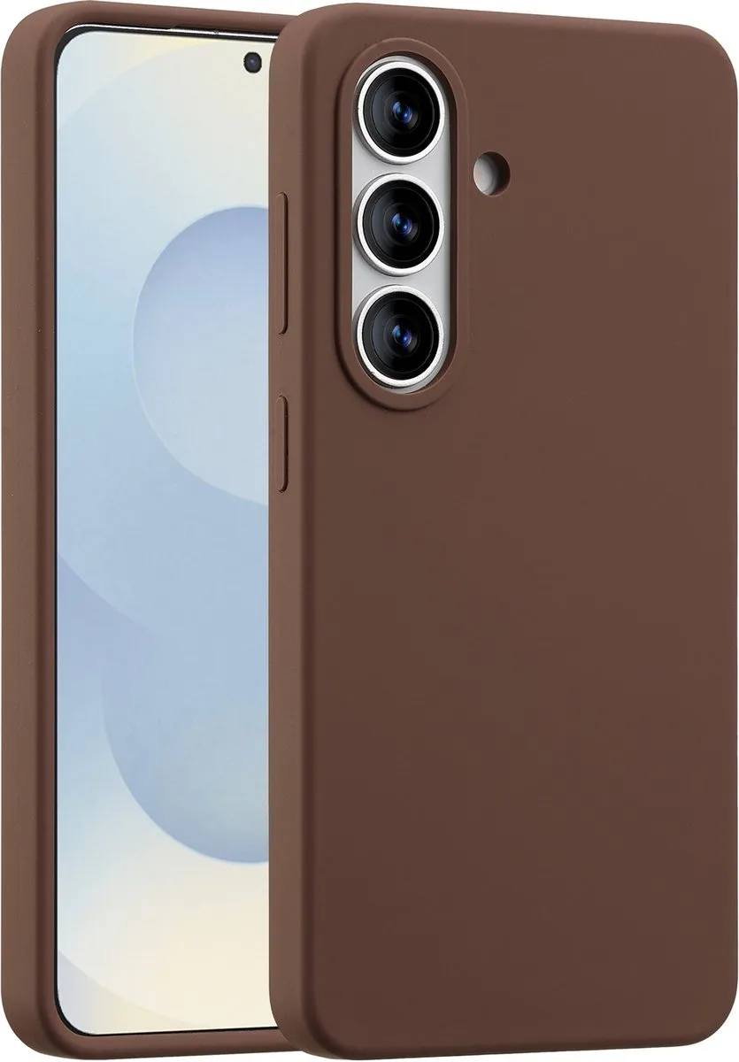 Accezz Hoesje Samsung Galaxy S26 Liquid Silicone Brown