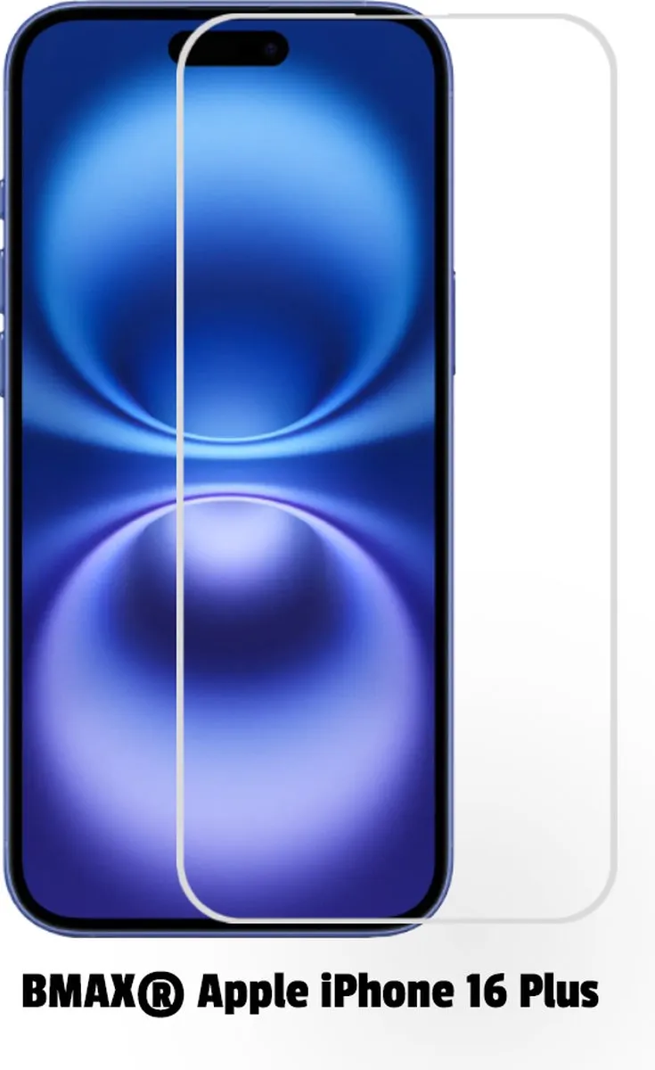 BMAX iPhone 16 Plus Screenprotector - 2 Stuks