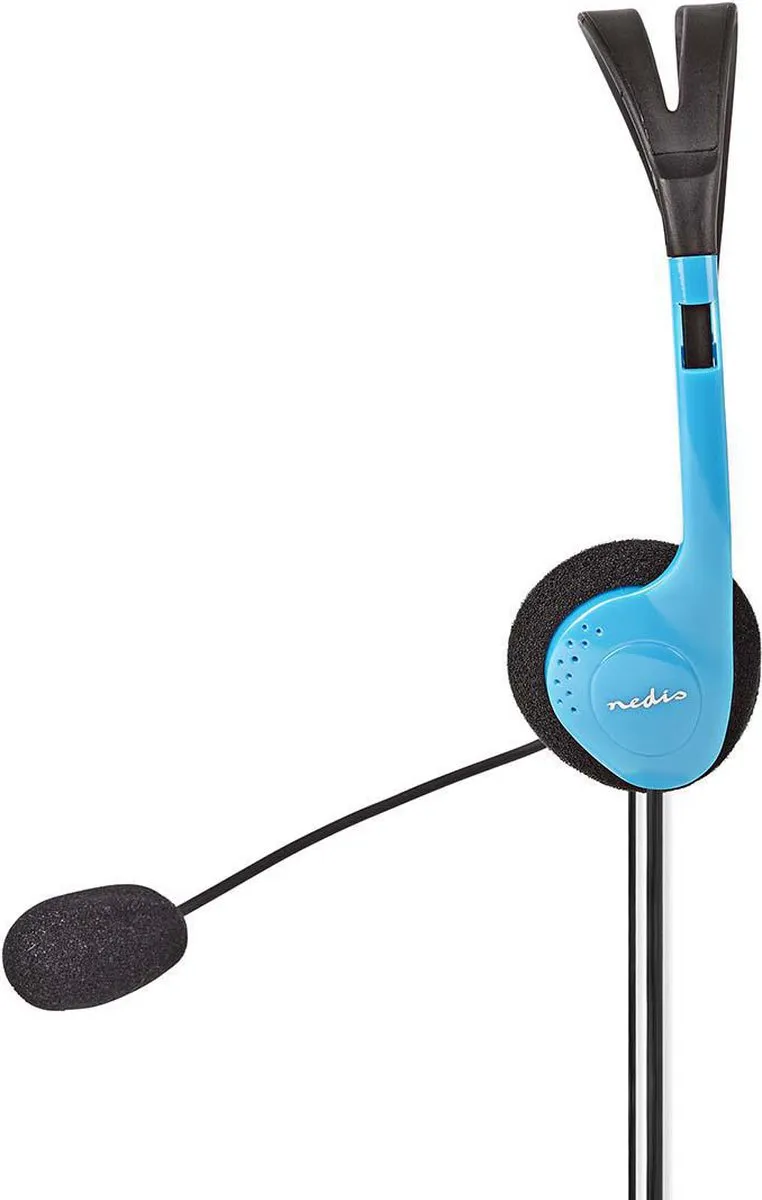 Nedis PC-Headset CHST100BU - Blauw - afbeelding 6 van 6