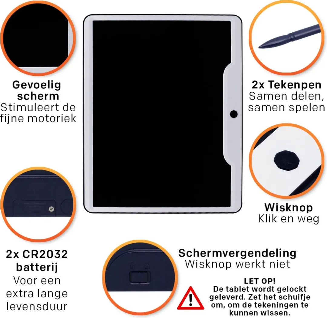 Must-Have for Kids Tekentablet Blauw 15 inch