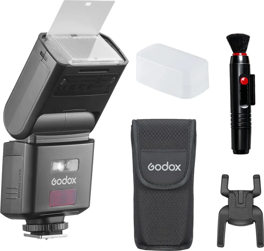 Godox TT350II hybride TTL-cameraflitser, GN36, HSS en kleurenscherm