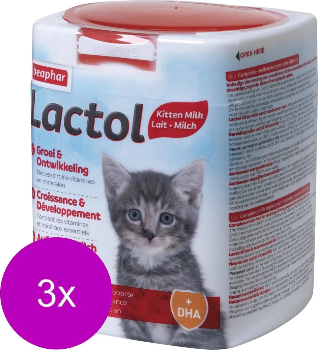 Beaphar Lactol Melk Kitten 500g - 9 Stuks