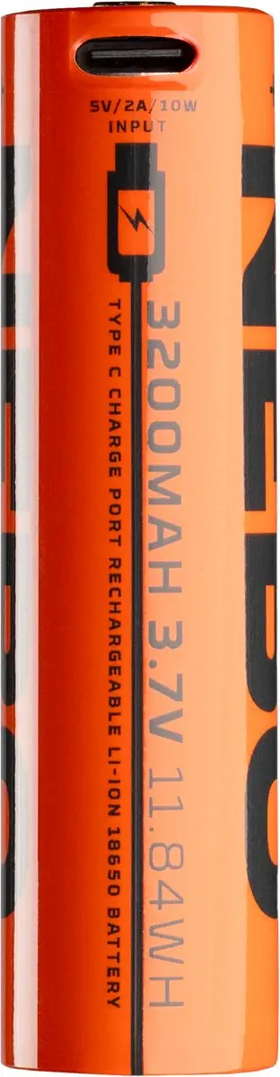 Nebo NEB-BAT-0008-G Oplaadbare 18650 Batterij - 3200mAh - afbeelding 3 van 5