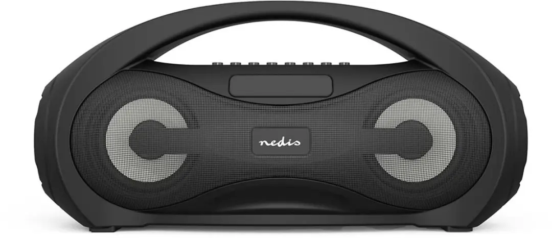 Nedis SPBB406BK Bluetooth Party Boombox - Zwart - afbeelding 4 van 6