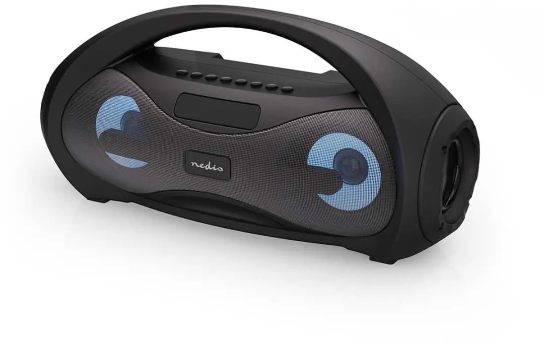 Nedis SPBB406BK Bluetooth Party Boombox - Zwart - afbeelding 5 van 6