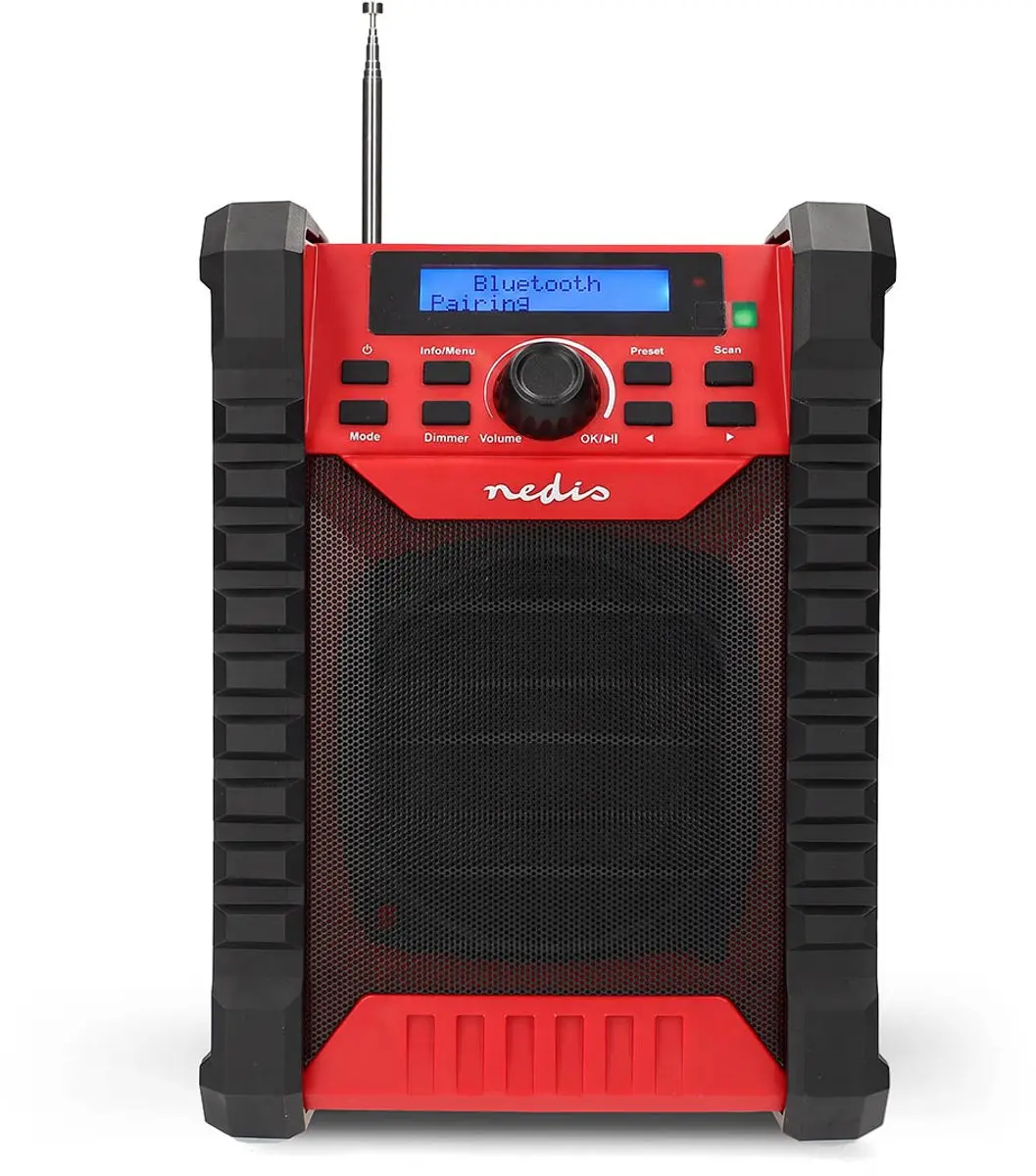 Nedis RDDB6200RD DAB+ Bouwradio - Zwart - afbeelding 3 van 6