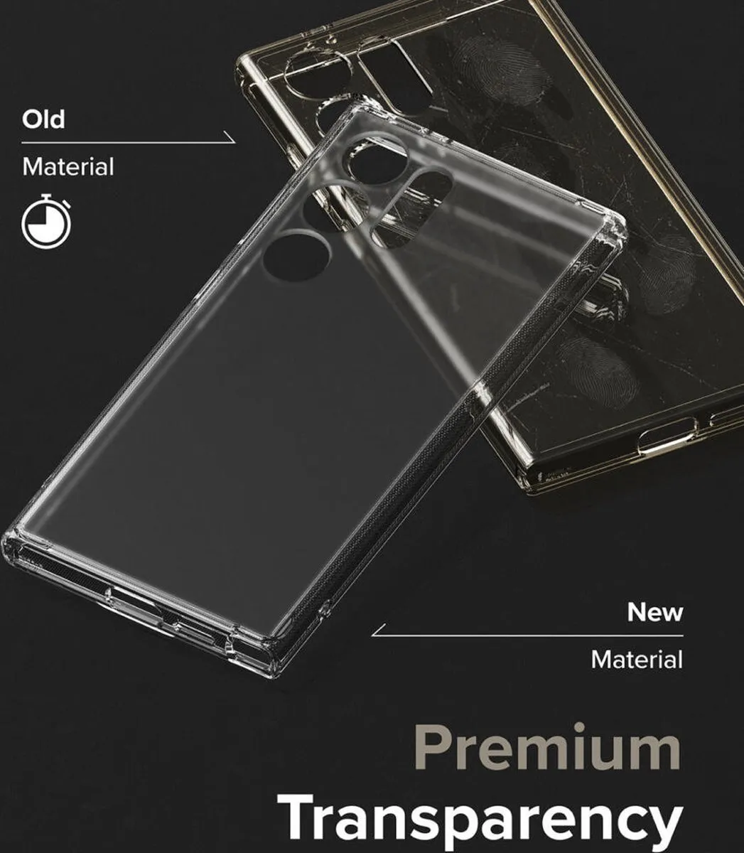Ringke Fusion Hoesje Samsung Galaxy S24 Ultra - Antikrascoating - Matte Transparant