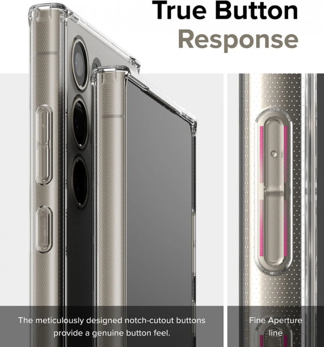 Ringke Fusion Hoesje Samsung Galaxy S24 Ultra - Antikrascoating - Matte Transparant