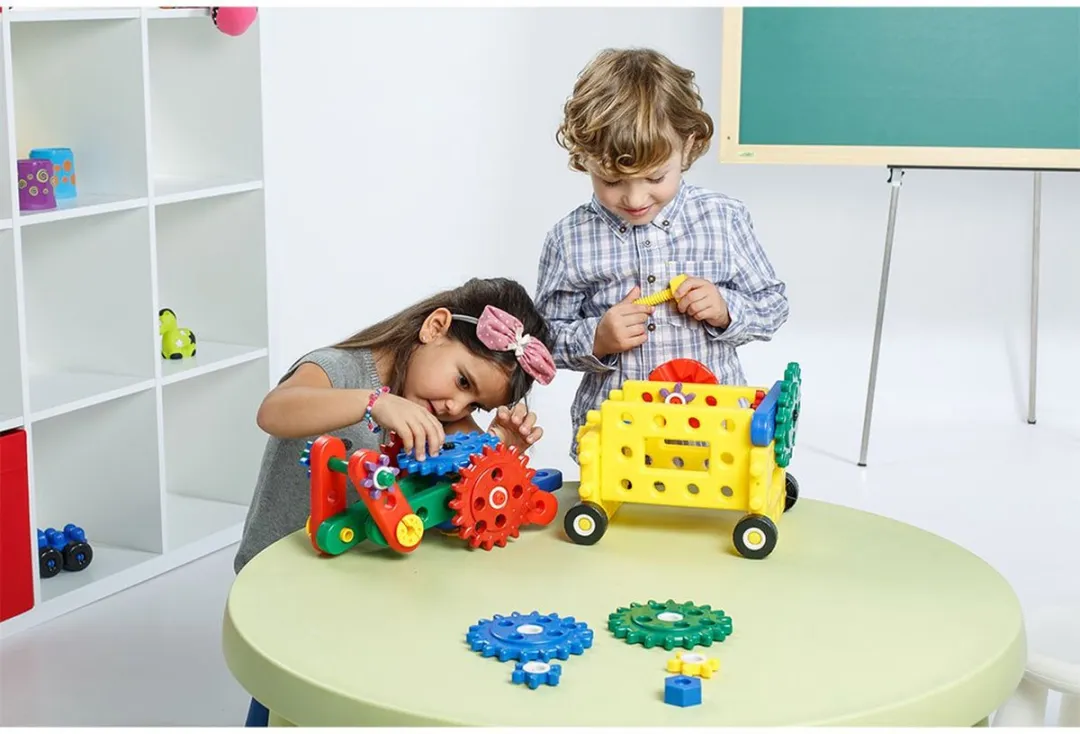 Miniland Junior Engineer Tandwielen Set 62-delig - Paars