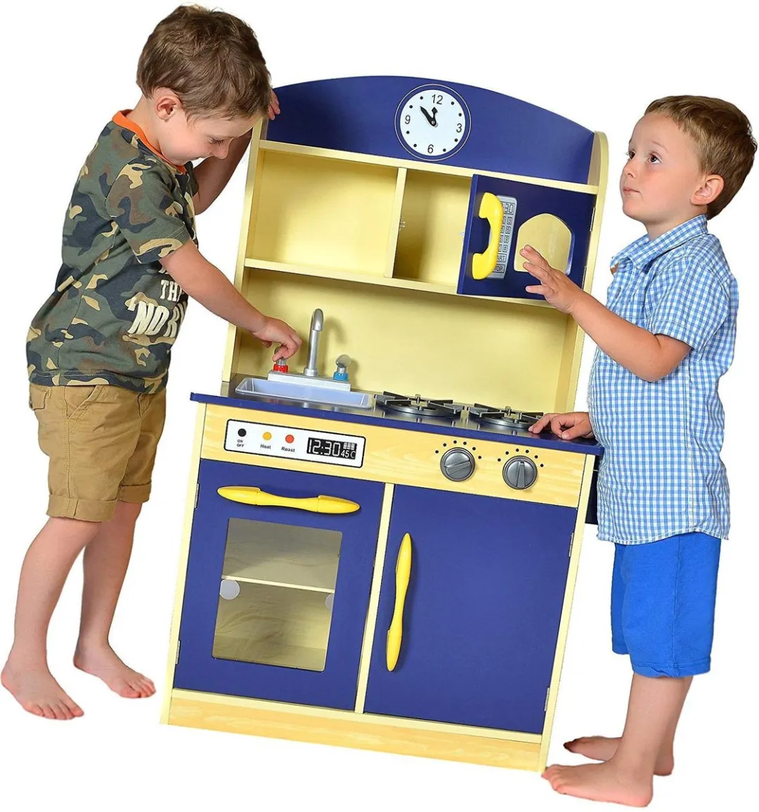Teamson Kids Houten Speelkeuken - Blauw