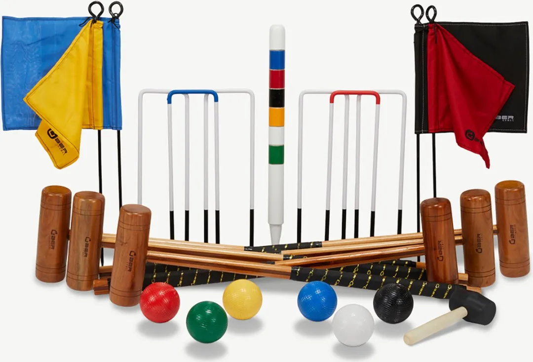 Ubergames Engelse Tuin Croquet Set Hout