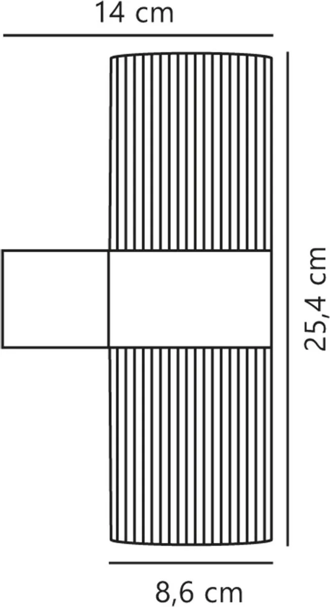 Nordlux Kyklop Wandlamp 2xGU10 - Zwart