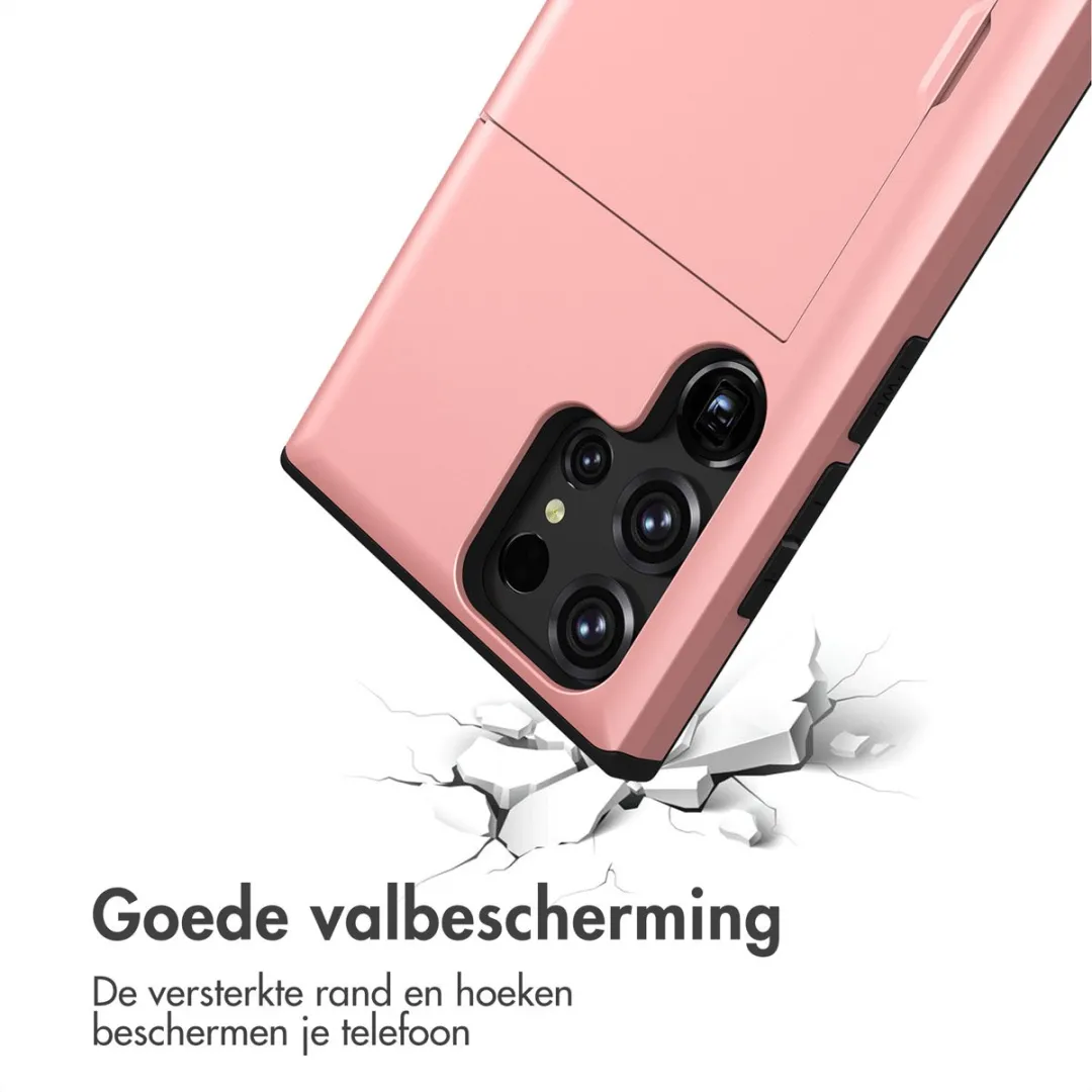 Imoshion Hoesje Samsung Galaxy S23 Ultra Rosé Goud - 2 Pasjes