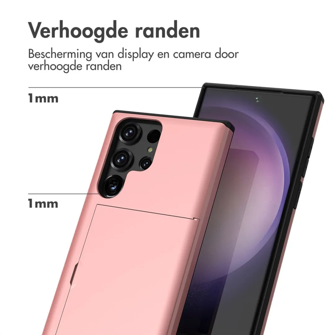 Imoshion Hoesje Samsung Galaxy S23 Ultra Rosé Goud - 2 Pasjes