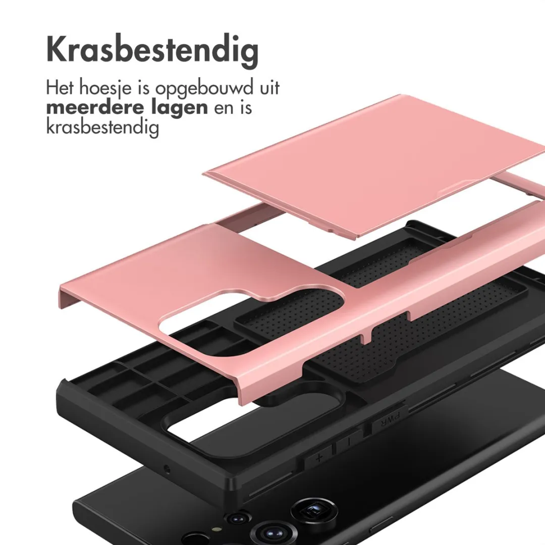 Imoshion Hoesje Samsung Galaxy S23 Ultra Rosé Goud - 2 Pasjes