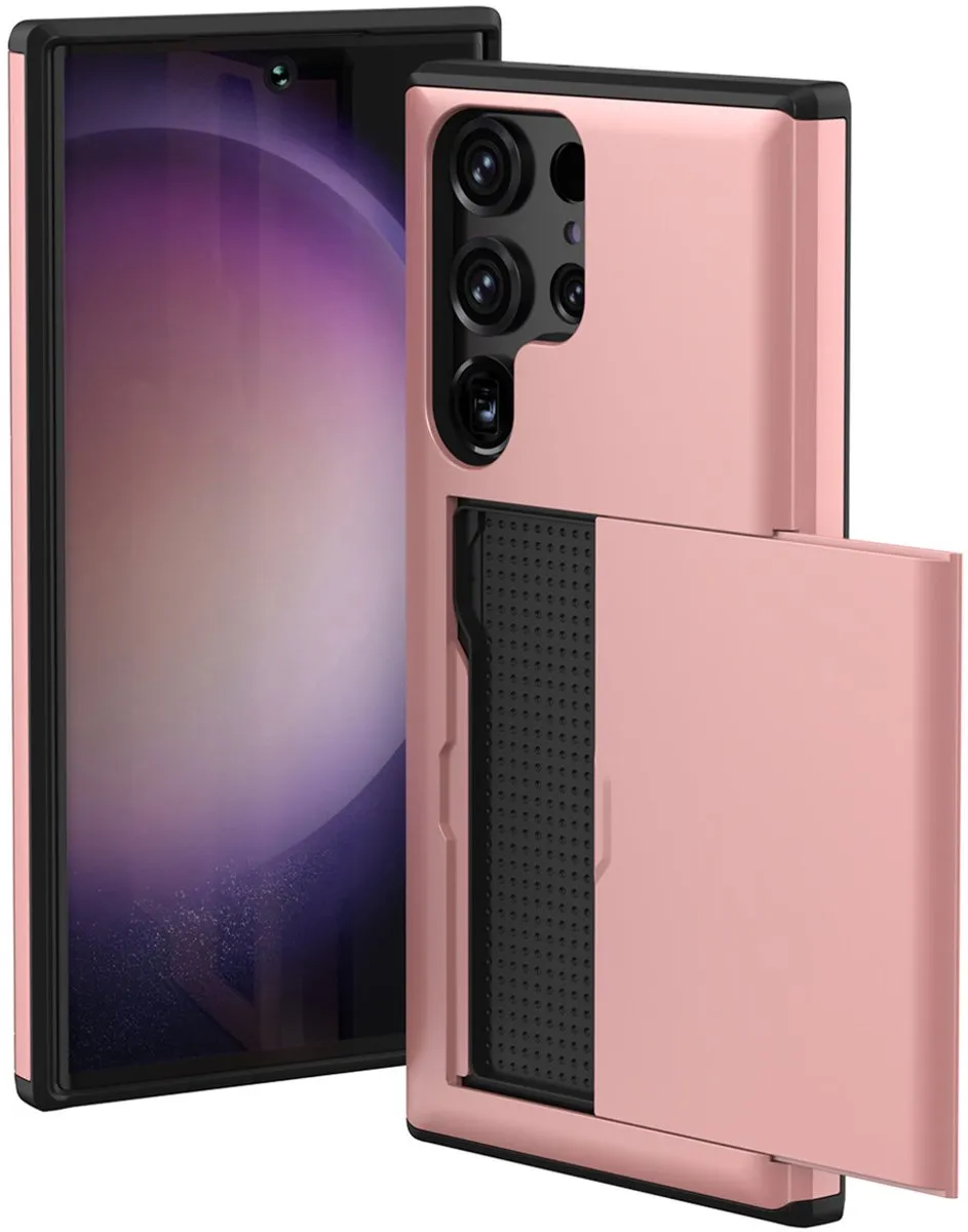Imoshion Hoesje Samsung Galaxy S23 Ultra Rosé Goud - 2 Pasjes