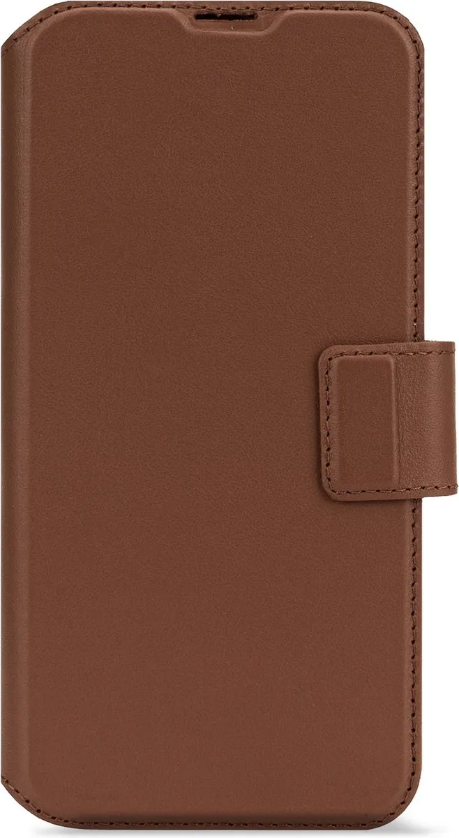 DECODED Leren Detachable Wallet Case Geschikt voor iPhone 16 - 2-in-1 Magnetisch Afneembaar Hoesje met Pasjeshouder - Premium ECCO Leer - Geschikt voor MagSafe - Bruin