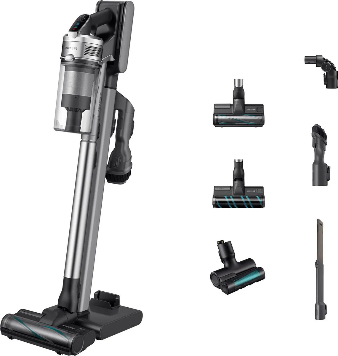 Samsung VS20R9046T3 2-in-1 Steelstofzuiger - 550W - 0,8L - Titanium