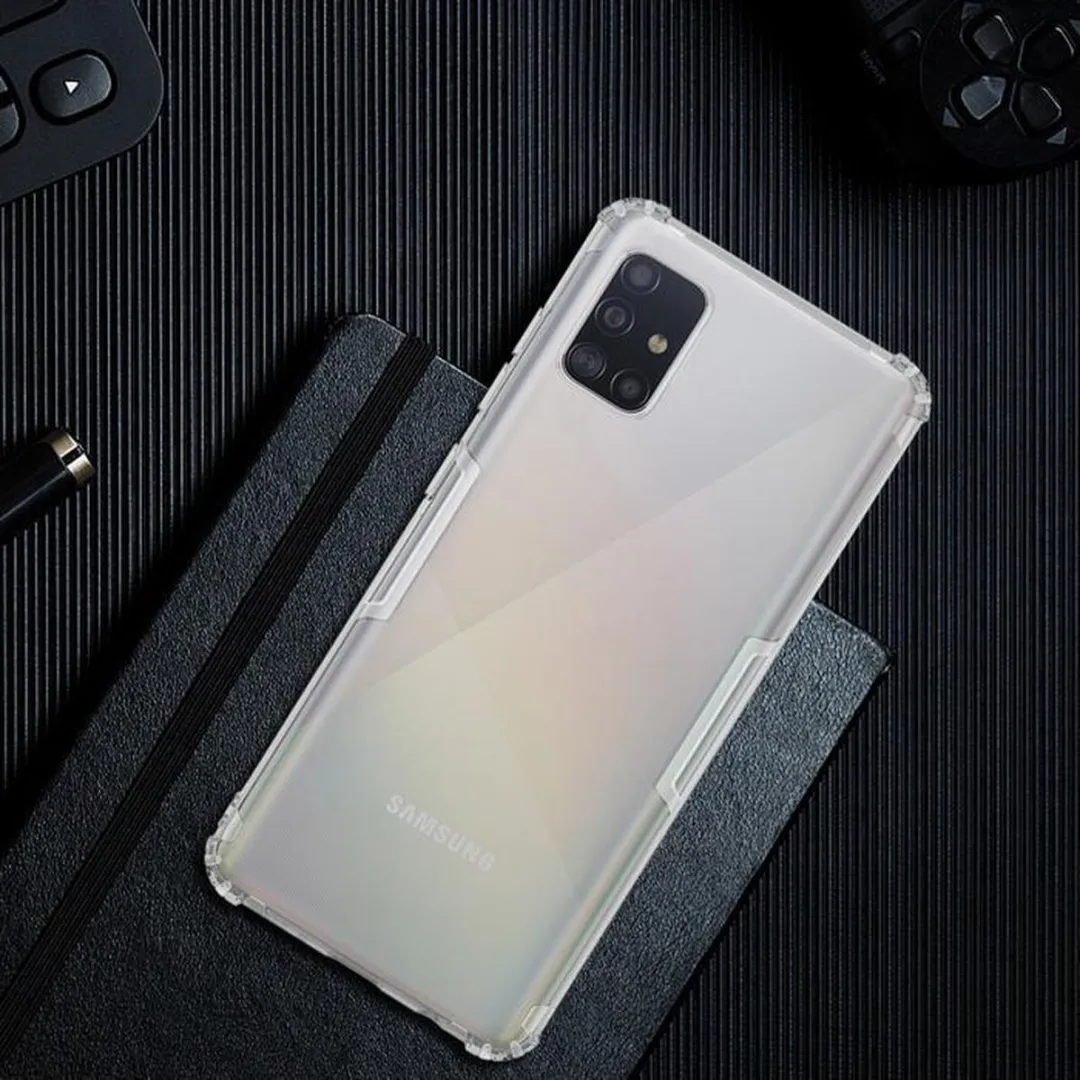 Nillkin Nature TPU Hoesje - Samsung Galaxy A51 - Transparant Grijs - afbeelding 4 van 4