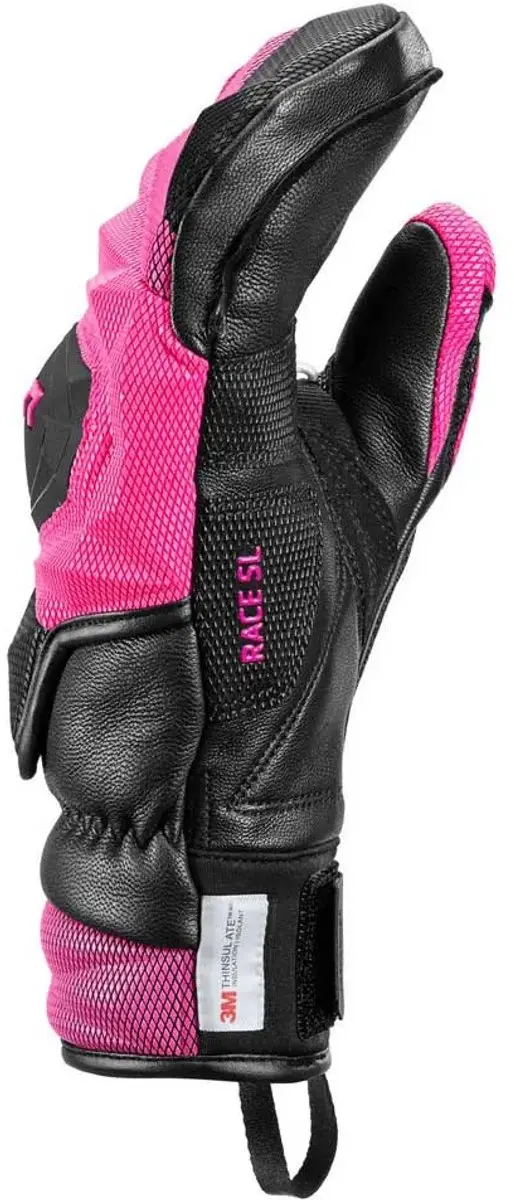 Leki WCR Venom SL 3D Wanten - Zwart/Roze - 9 - afbeelding 4 van 4